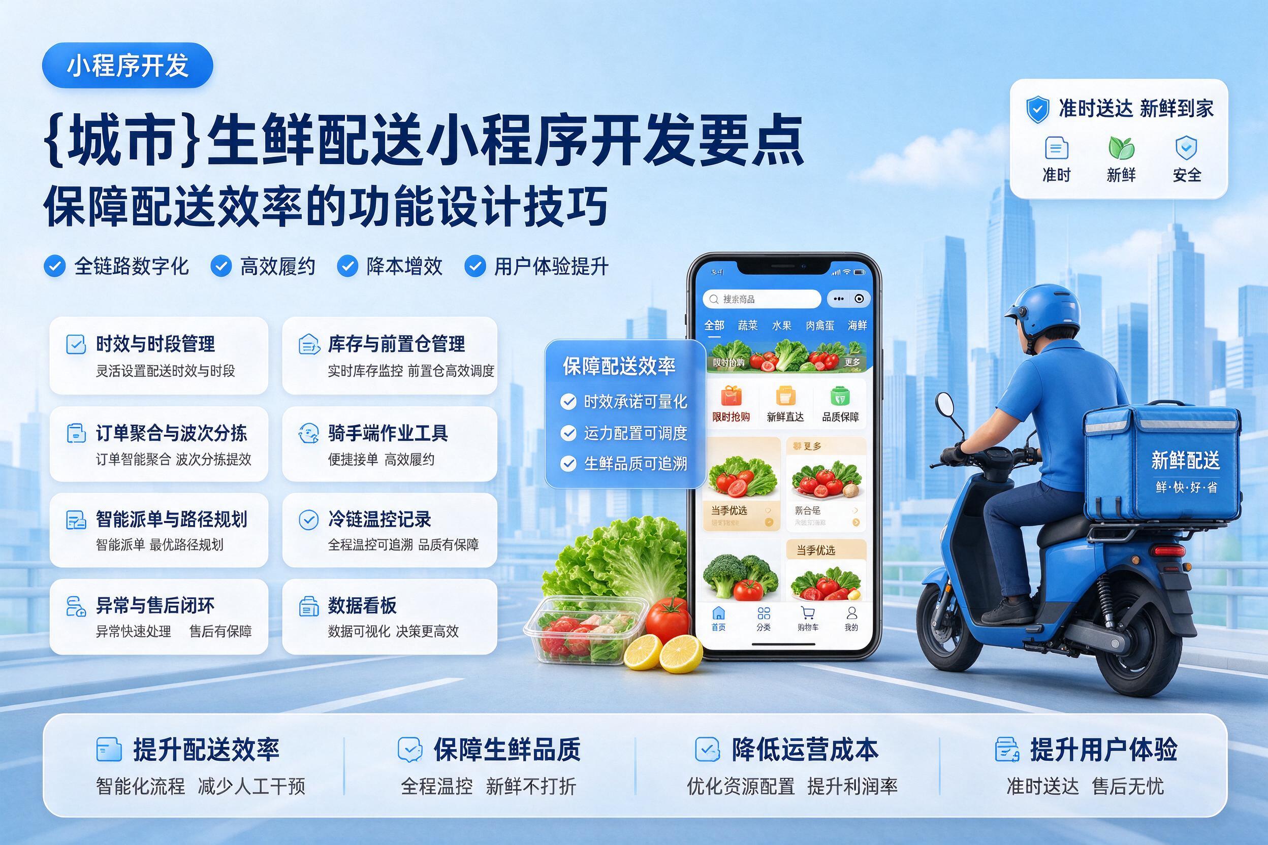 留坝生鲜配送小程序开发要点：保障配送效率的功能设计技巧